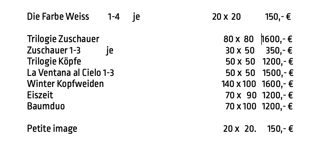 Preisliste